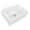 Nantucket Sinks 27 Inch Farmhouse Fireclay Sink with Drain and Grid T-FCFS27 - alternate 1